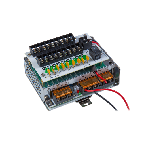 Купить PV-DC5A+ NC, Блок бесперебойного питания DC 12 В, 5 А с девятью защищенными выходами на DIN-рейку магазина stels.market.