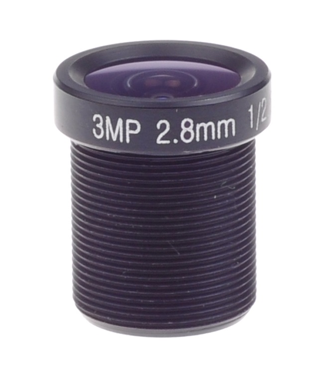 Объектив M12,  f2.8mm, 3Mpix  для камер с матрицей до 1/2,7