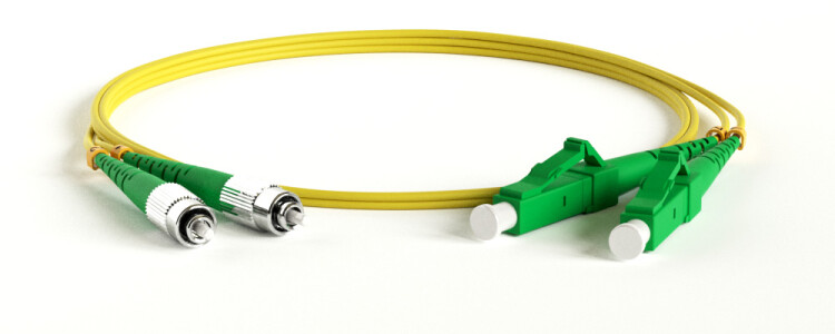 Патч-корд Hyperline FC-D2-9-FC/AR-LC/AR-H-10M-LSZH-YL, SM 9/125 (OS2),  duplex, 10 м