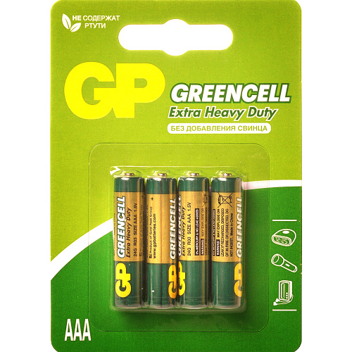 Элемент питания GP greencell 24G-2CR4 AAA*10 4891199000478