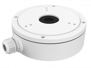 DS-1280ZJ-DM22, Монтажная коробка, белая, для купольных камер, алюминий, 164.8×137×53.4мм