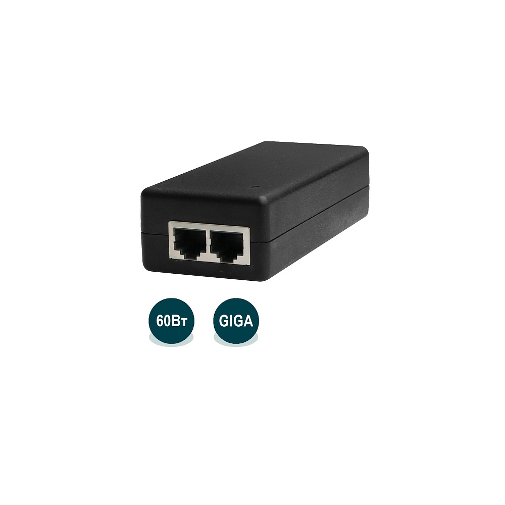 Инжектор PoE Wi-Tek WI-POE55-48V-60W