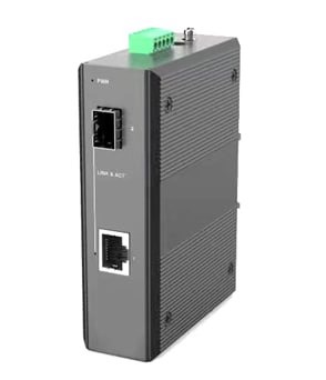 Купить Медиаконвертер промышленный Optronic MCSFP2-10/100/1000-IT без крепления DIN магазина stels.market.