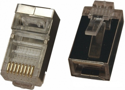 Купить Коннектор RJ-45 8P-8C cat.5e (с экраном) магазина stels.market.